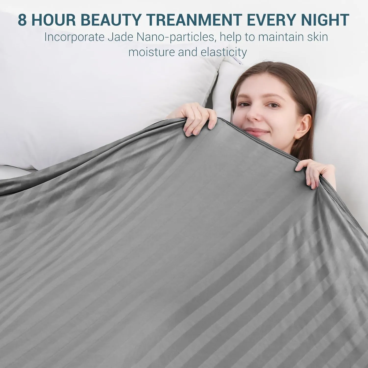 Elegear Revolutionary Cooling Blanket King, Absorbs Heat to Keep Body Cool for Night Sweats, Double Sided Arc-Chill 3.0 Cool Fiber Q-Max>0.5, Lightweight Summer Cold Blankets Sleeping 90“ x 108”