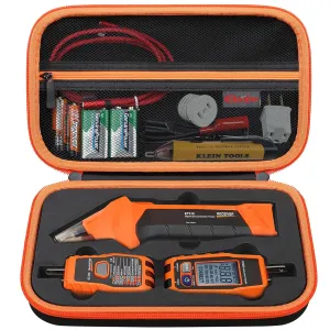 Elonbo Carrying Case for Klein Tools 80016/80041/ ET310 AC Circuit Breaker Finder Tool Klein Tools RT250 GFCI Outlet Tester, Electrical Tools Storage Organizer Holder Bag,Black Inside Black