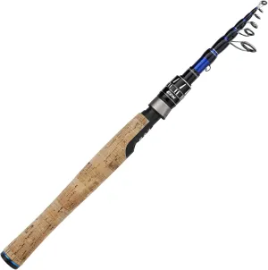 EOW XPEDITE PRO Portable Telescopic Casting and Spinning Fishing Rods, 24T Carbon Blanks & Solid Carbon Tip, Cork Handle, Travel Rod, Short Collapsible Rods