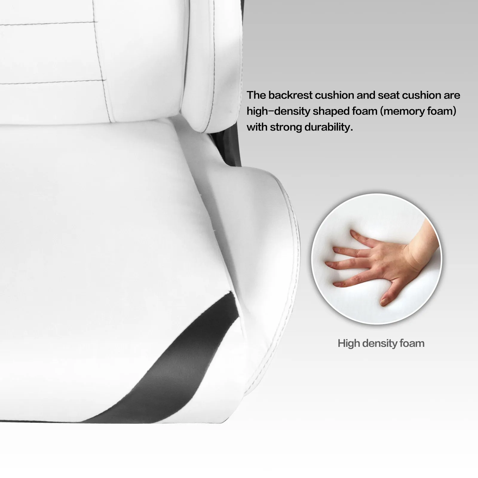 Ergonomic Gaming Chairs for Adults with High-Density Memory Foam | Swivel Comfortable Office Chair, Big and Tall Video Game Chair, High Back Computer Chair for Home, Office