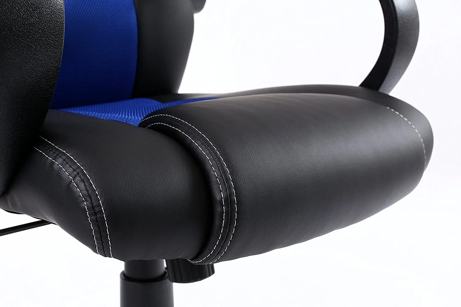Ergonomic Gaming Tilt Swivel High Back Leather Office Executive Chair, Blue