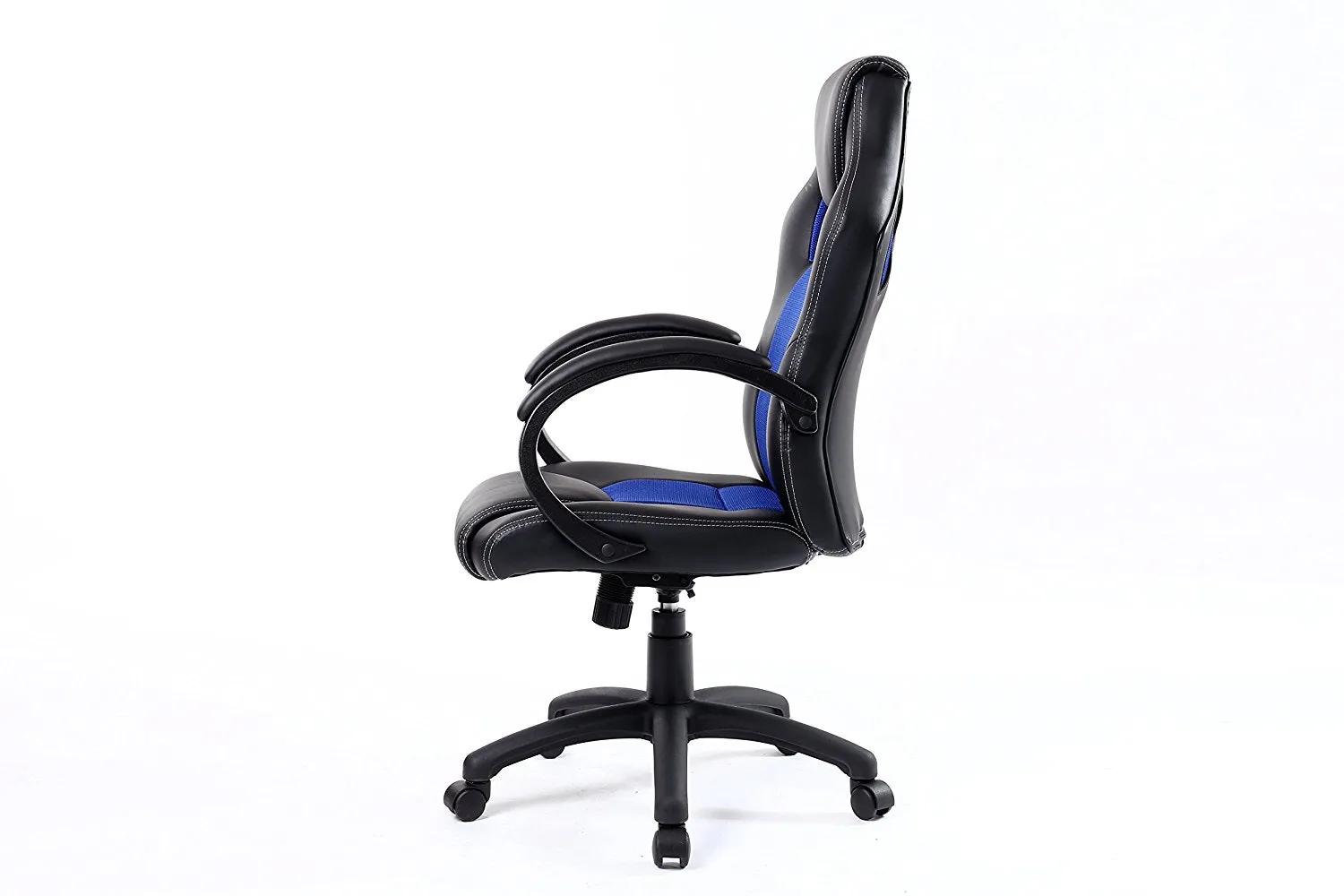 Ergonomic Gaming Tilt Swivel High Back Leather Office Executive Chair, Blue