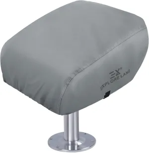 Explore Land Boat Folding Seat Cover - Waterproof 600D Heavy Duty Boat Folding Chair Cover - 18W x 20D x 14H inch, Grey