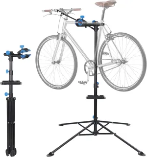 F2C Portable Adjustable 42.5" to 74" Pro Home Steel Maintenance Mechanic Bicycle Bike Repair Tool Rack Stands Workstand w/ Telescopic Arm, Tool Tray& Balancing Pole Cycle Bicycle Rack