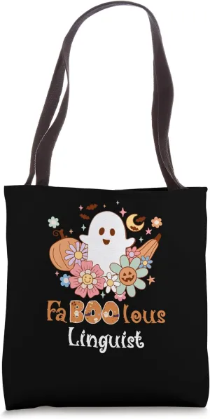 Faboolous Linguist Boo Funny Halloween Tote Bag