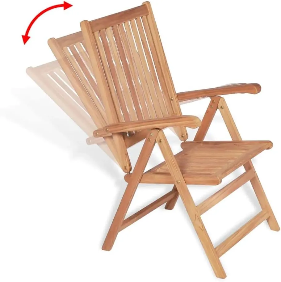 fire Pit Chairs,high Chair,Patio Furniture,Beach Chair,Reclining Patio Chairs 2 pcs Solid Teak WoodFor Gardens, patios, Balconies