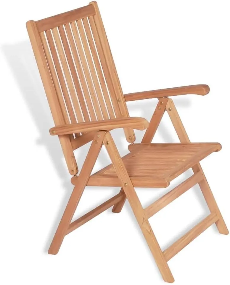 fire Pit Chairs,high Chair,Patio Furniture,Beach Chair,Reclining Patio Chairs 2 pcs Solid Teak WoodFor Gardens, patios, Balconies