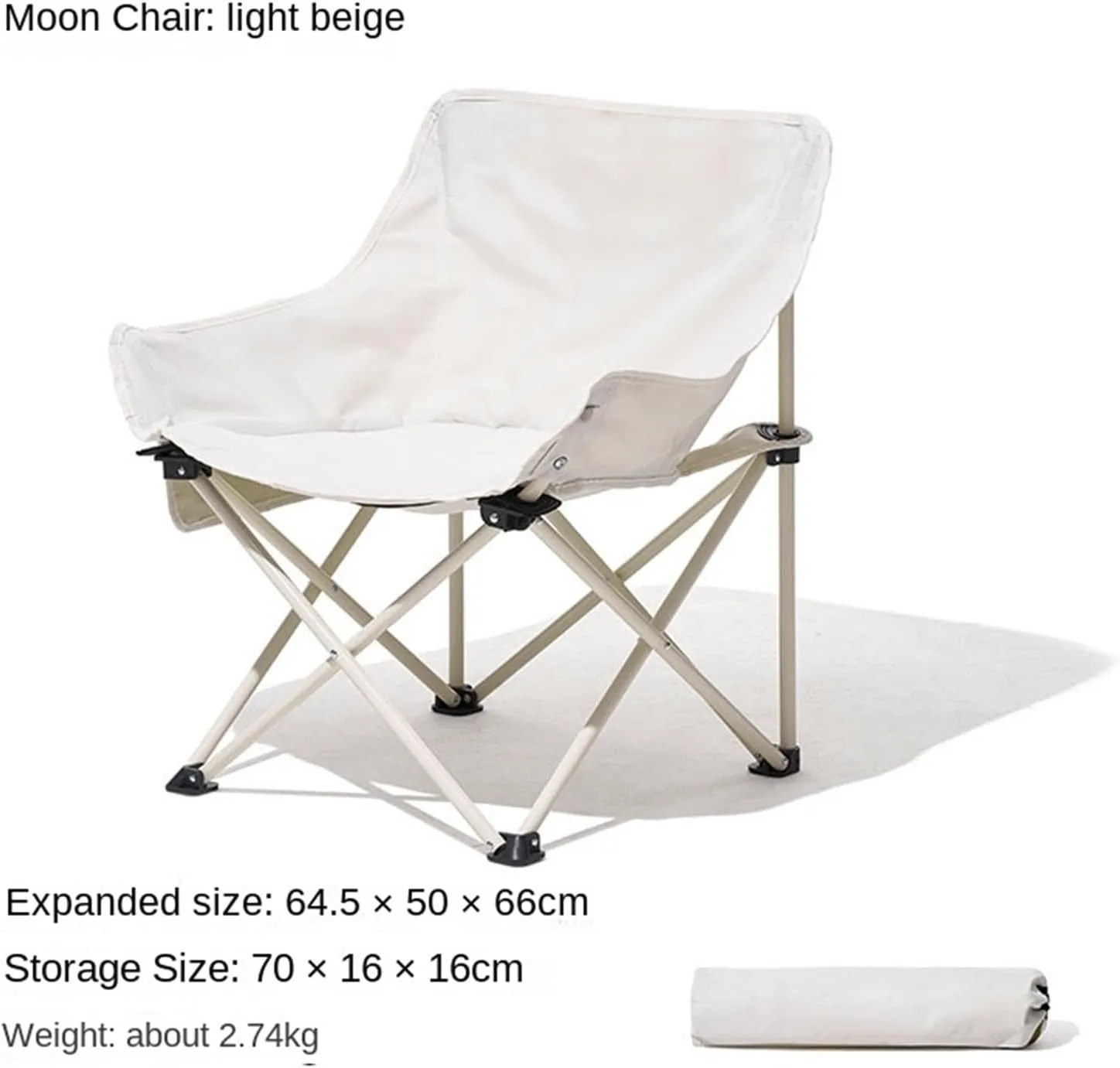 Fishing Chair Outdoor Folding Chair Portable backrest Fishing Director Chair Beach Recliner Camping Moon Chair