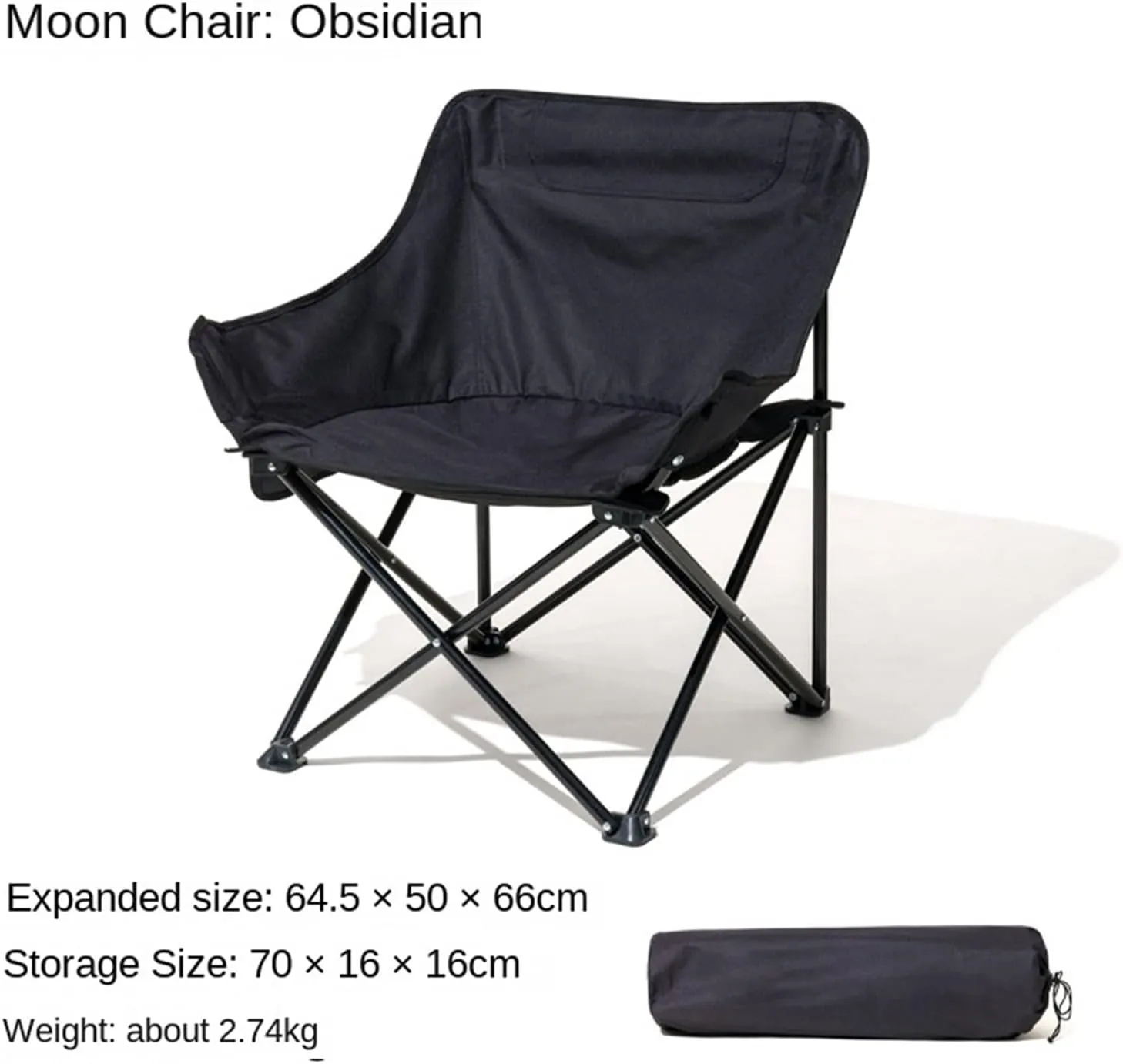 Fishing Chair Outdoor Folding Chair Portable backrest Fishing Director Chair Beach Recliner Camping Moon Chair