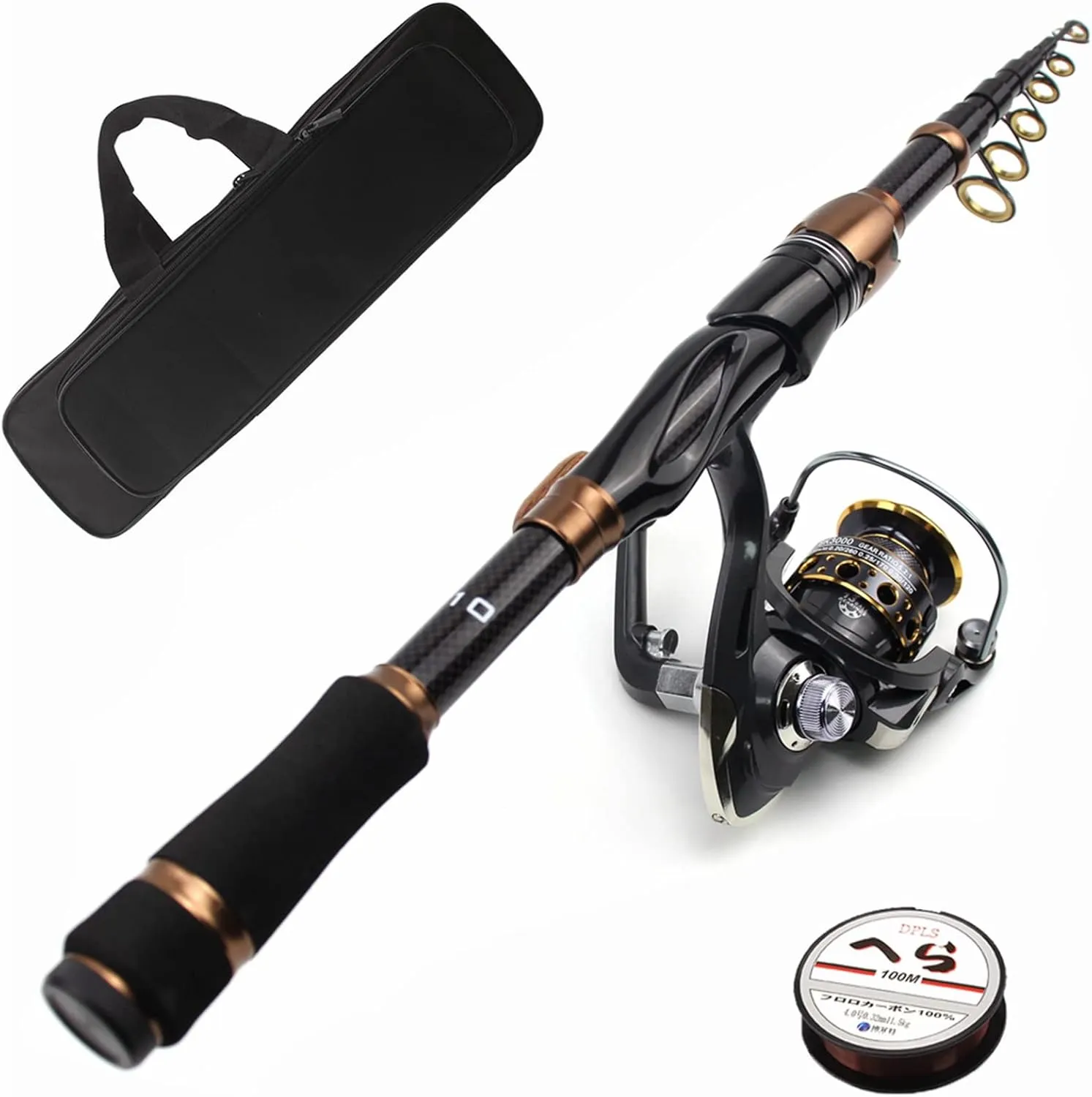 Fishing Pole 2.1m Carbon Small sea Rod Simple Set Ultra-Short Telescopic Fishing Rod Spinning Wheel Combination Fishing Gear Fishing Rods