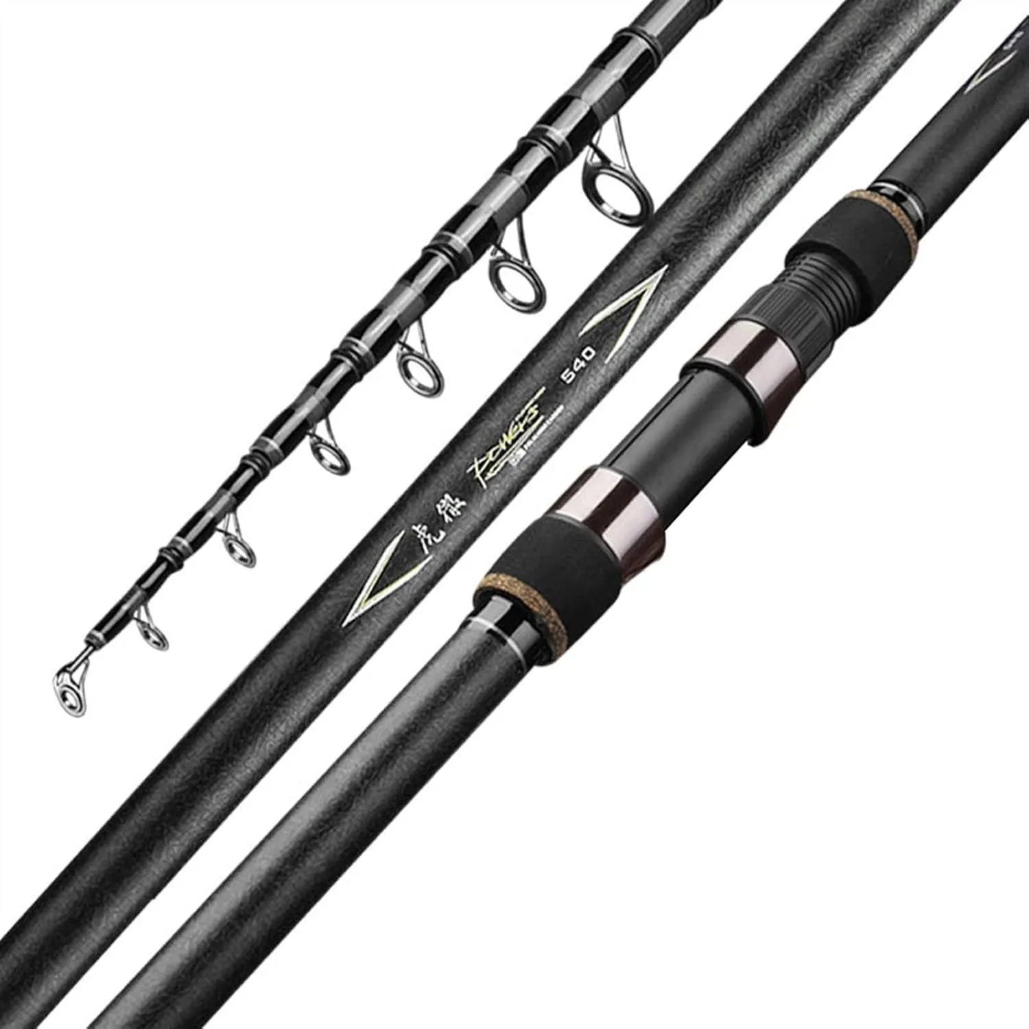 Fishing poles High Carbon Telescopic Fishing Rod Portable Carp Spinning Rods Super Hard Sea Rod Fishing Gear Long Shot Distance Throwing Pole Pen fishing rod ( Color : Rod , Length : 3.0 m )