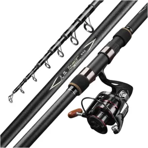 Fishing poles High Carbon Telescopic Fishing Rod Portable Carp Spinning Rods Super Hard Sea Rod Fishing Gear Long Shot Distance Throwing Pole Pen fishing rod ( Color : Rod , Length : 3.0 m )