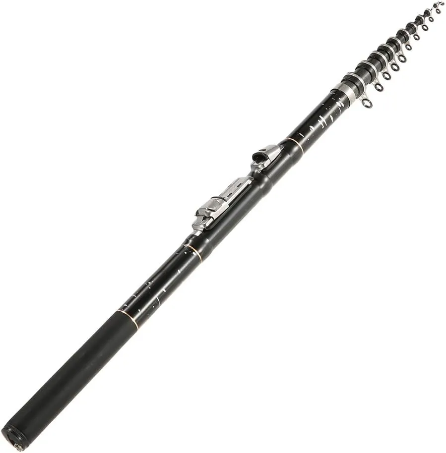 Fishing Rod, 1.8m / 2.1m / 2.4m / 2.7m / 3.0m / 3.6m Portable Telescopic Fishing Rod Carbon Fiber Ultra Light Retractable Fishing Rod Pole Carp Fishing Tackle Accessory
