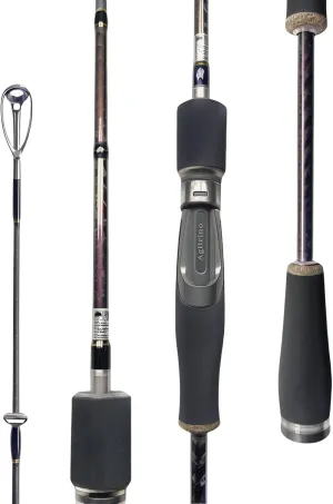 Fishing Rod, Aglirino Spinning Rod, High Modulus 24T 30T x45 Cross-Weave Carbon Fiber, LTS Ring Guides Ultralight Fishing Pole, Ideal for Trout, Bass and Panfish Fishing in Saltwater and Freshwater