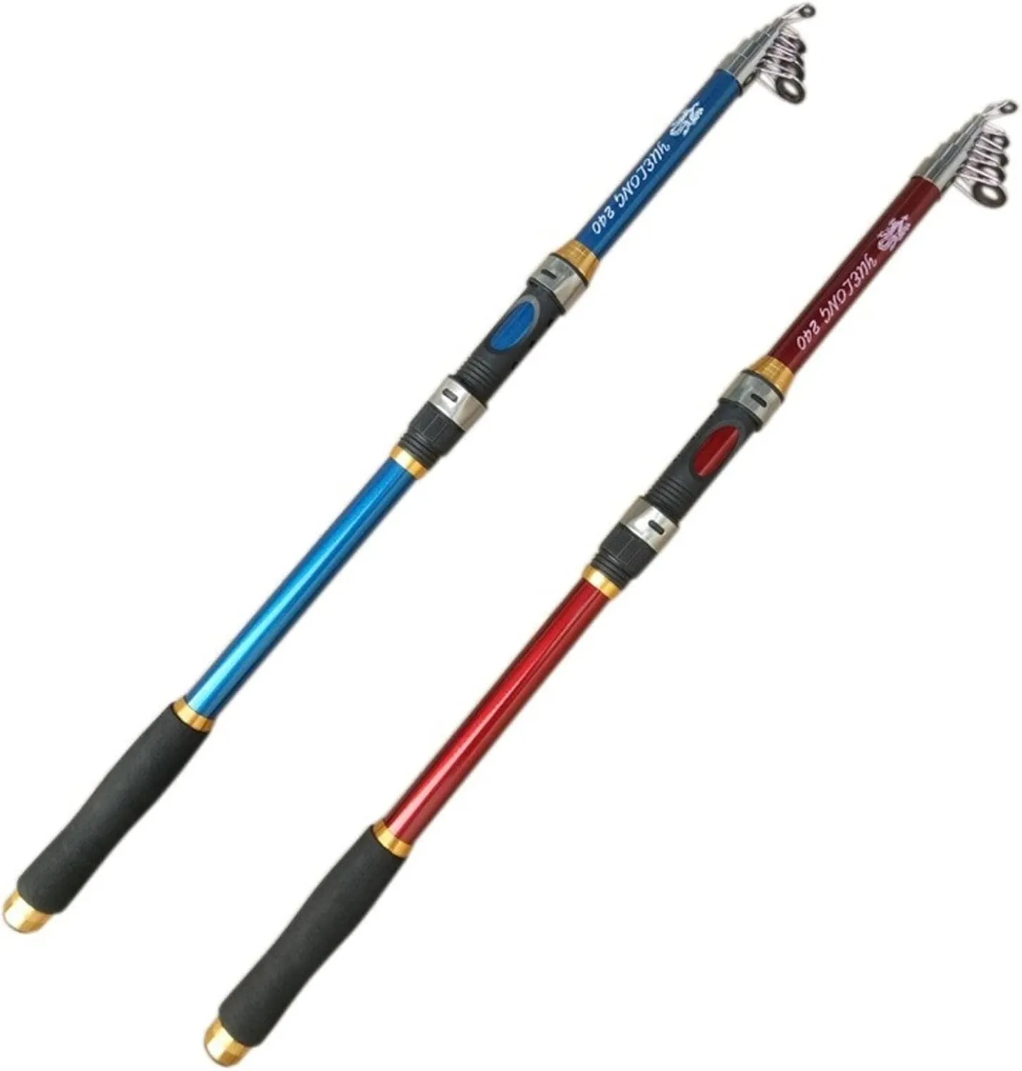 Fishing Rod Carbon Fiber Fishing Rod 2.1M -3.6M Carp Fishing Rod Feeder Light Hard Telescopic Fishing Rod Fishing Pole Holders Fishing Pole Kit(Blue,2.1 m)