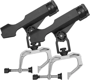Fishing Rod Holder Boat Rod Holder Large Clamp Opening 360 Degree Adjustable Fishing Rod Racks Fishing Pole Holder for Kayak Boat Dock