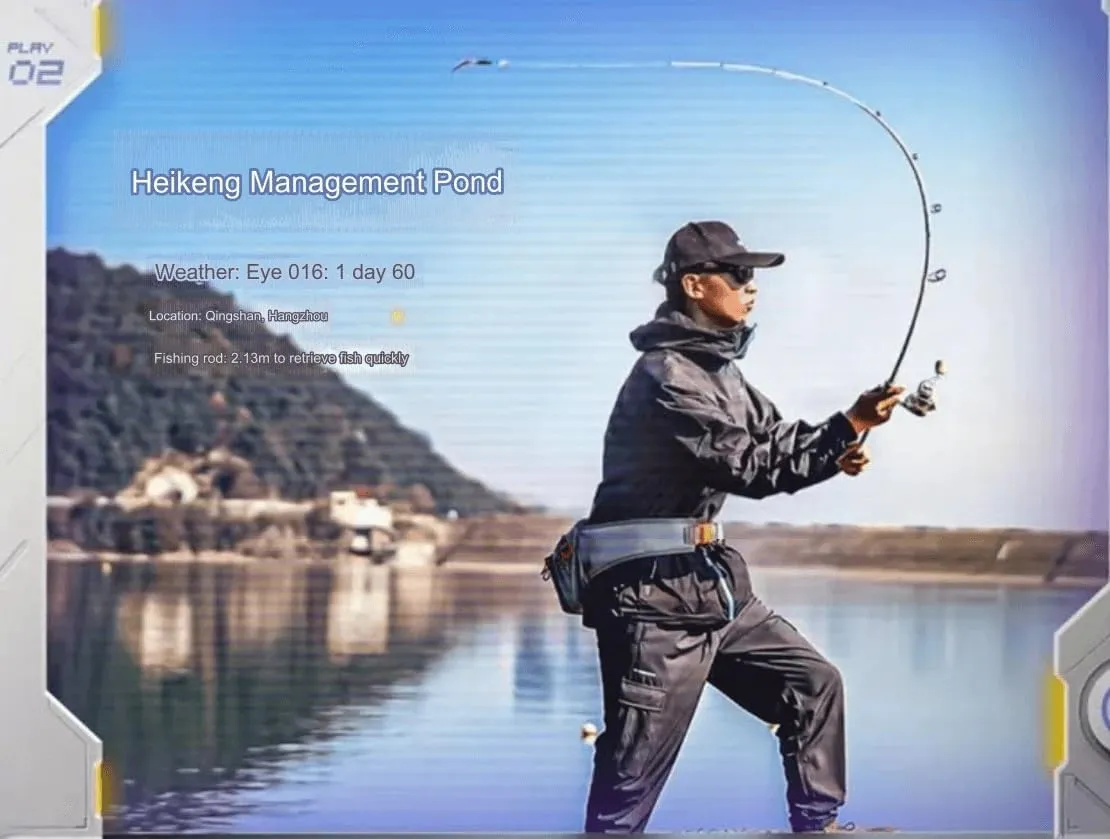 Fishing Rod Set, Carbon Fiber Reel Combo Rod and Telescopic Fishing Line with Bait Tackle Hook Reel Bag for Adult Saltwater Freshwater Travel
