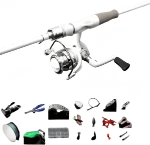 Fishing Rod Set, Carbon Fiber Reel Combo Rod and Telescopic Fishing Line with Bait Tackle Hook Reel Bag for Adult Saltwater Freshwater Travel