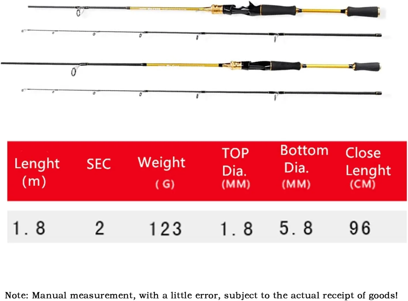 Fishing Rod Telescopic Fishing Pole 1.8m Casting Spinning Fishing Rod Travel Street Boat Lure Wt. 10-30g Fishing Rod for Fishing Fishing Rod and Reel