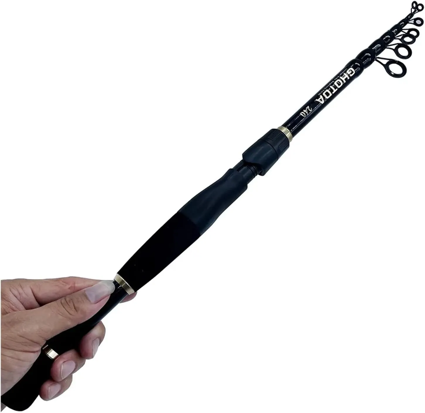 Fishing Rod Telescopic Fishing Rods Ultralight Weight Spinning Casting Carbon Pole Fishing Accessories Lure Weight 10-30g(2.4 m,Casting Rod)