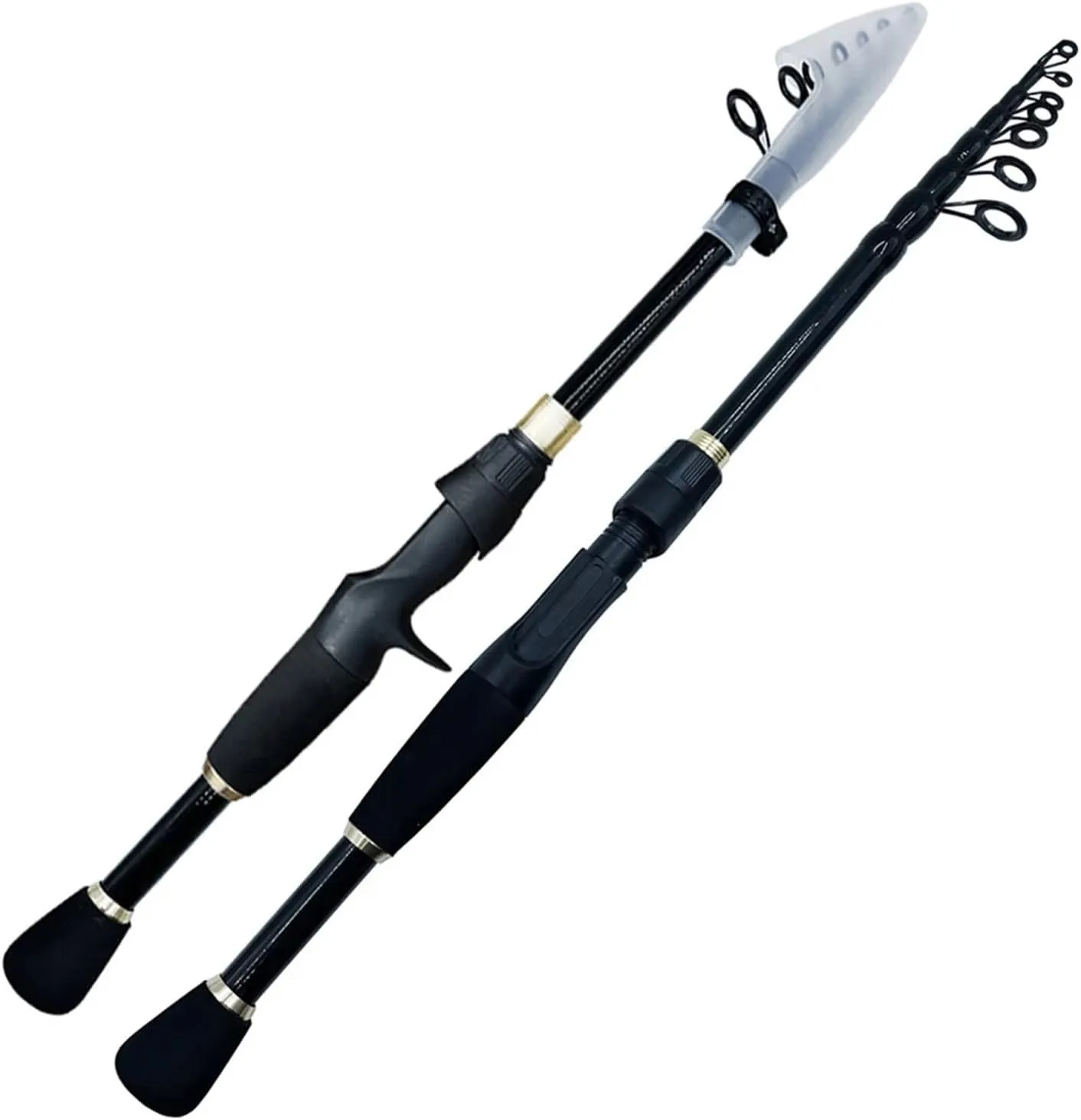 Fishing Rod Telescopic Fishing Rods Ultralight Weight Spinning Casting Carbon Pole Fishing Accessories Lure Weight 10-30g(2.4 m,Casting Rod)