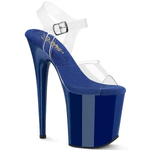 Flamingo-808 Blue Platform Heels