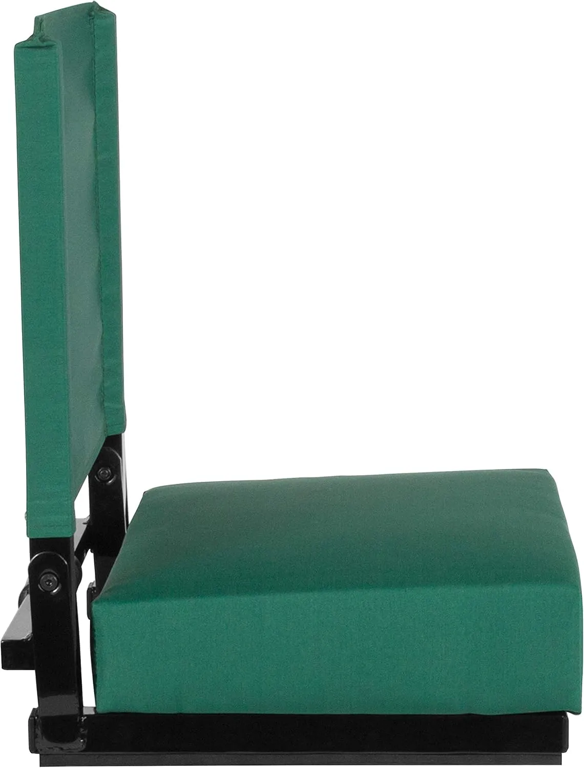 Flash Furniture Grandstand Portable Stadium Seat for Bleachers or Benches, Folding Padded Stadium Chair with Carrying Handle, 500 lb. Weight Capacity, Hunter Green