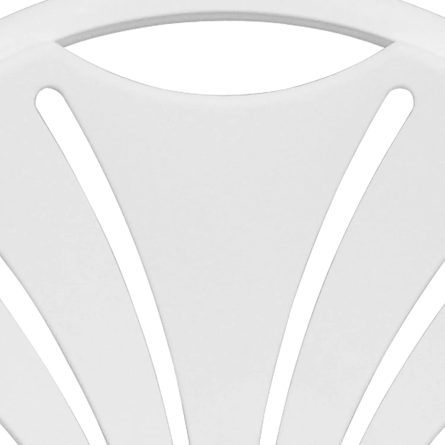 Flash Furniture HERCULES Series 650 lb. Capacity White Plastic Fan Back Folding Chair