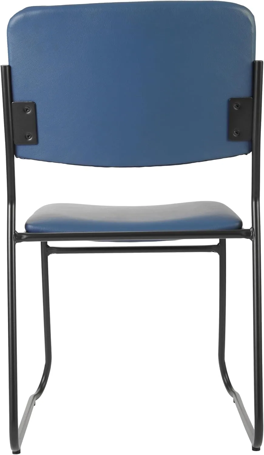 Flash Furniture Hercules Series High Density Vinyl Stacking Chairs for Waiting Rooms and Offices, Lobby Chairs with Padded Seat and Frame, Navy