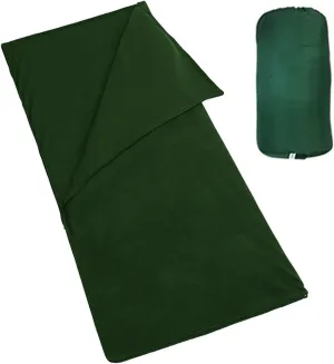 Fleece Sleeping Bag Lined with Travel Sheets Camping Sleeping Bag Ultra Light Zipper Storage Bag Zipper Backpack Travel Blanket Hiking 70.8inch