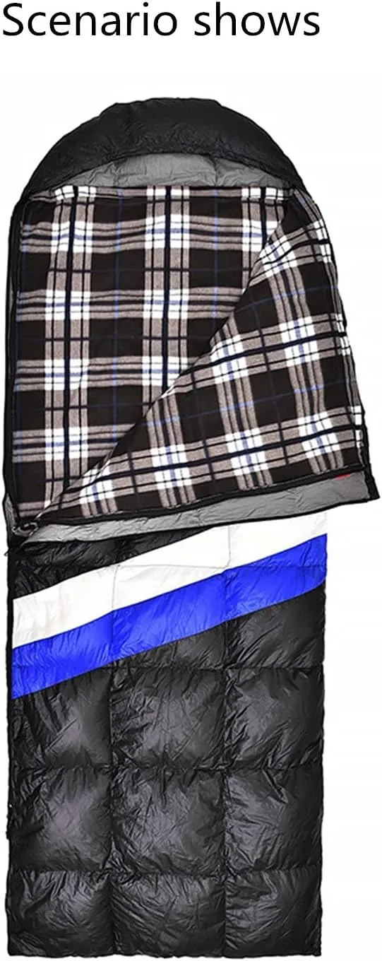 Fleece Sleeping Bag Lined with Travel Sheets Camping Sleeping Bag Ultra Light Zipper Storage Bag Zipper Backpack Travel Blanket Hiking 70.8inch