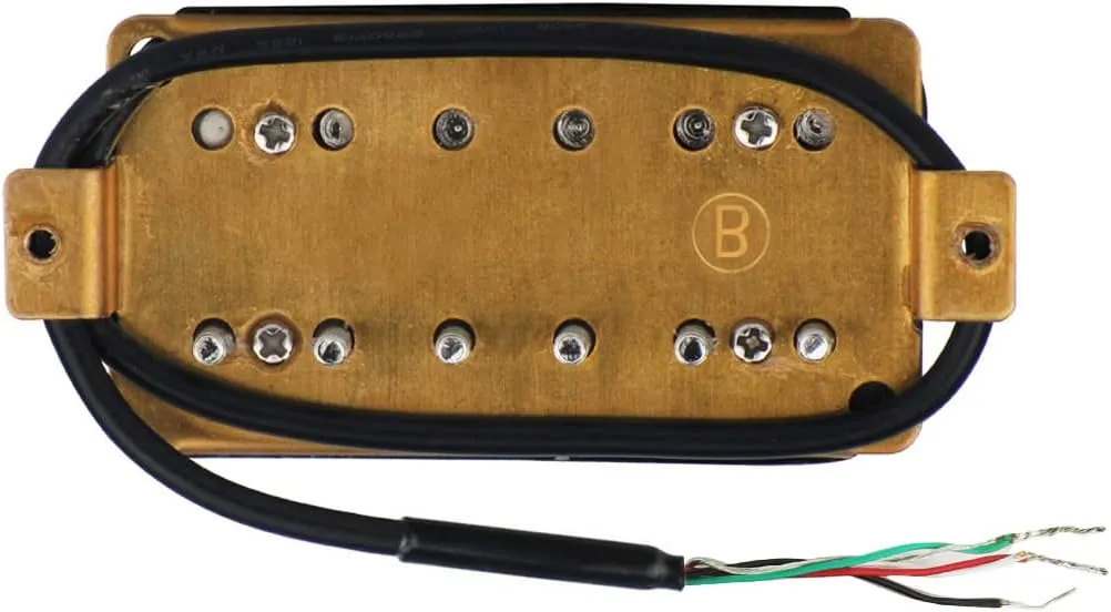 FLEOR Electric Guitar Humbucker Pickups Ceramic Double Coil Guitar Bridge Pickup & Neck Pickups Set-Black