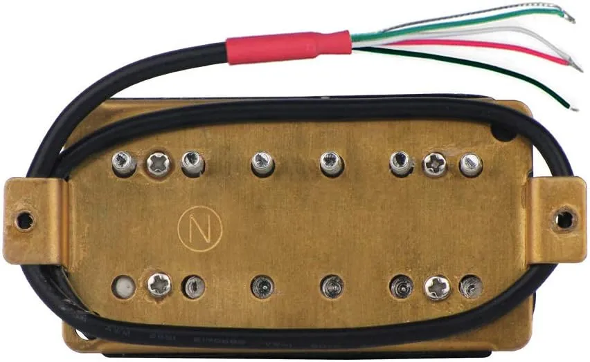 FLEOR Electric Guitar Humbucker Pickups Ceramic Double Coil Guitar Bridge Pickup & Neck Pickups Set-Black