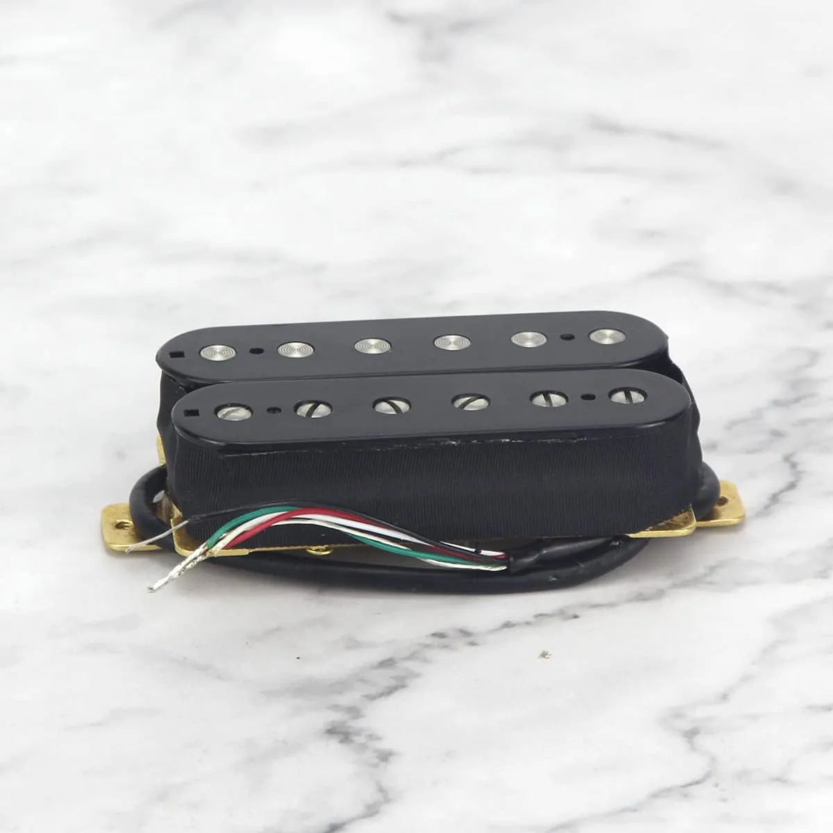 FLEOR Electric Guitar Humbucker Pickups Ceramic Double Coil Guitar Bridge Pickup & Neck Pickups Set-Black