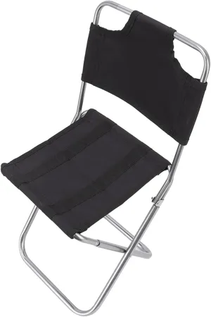 flexman Portable Folding Chair, Breathable Oxford Cloth Fishing Chair, Small Backrest Folding Chair for Camping, Barbecue, Fishing, Backpacking