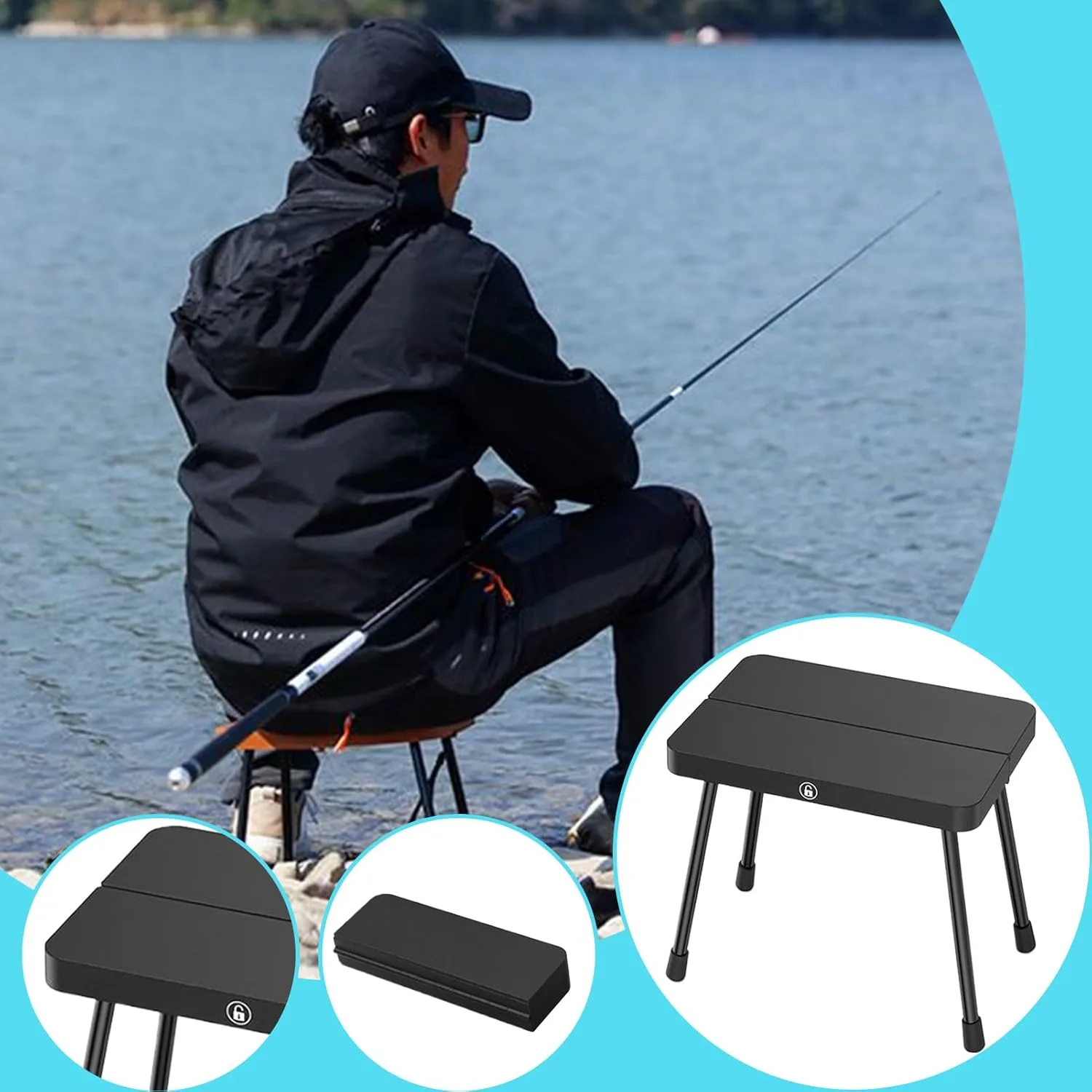 Foldable Camping Chairs | Portable Outdoor Chair | Folding Stool Aluminum Alloy Small Bench for Travel Fishing Beach Picnic Watching Games Classroom Poolside Gardening Hiking Porch