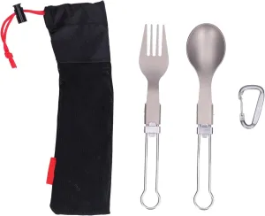 Foldable Camping Cutlery Set Portable Spoon and Fork for Outdoor Picnic Travel Tableware
