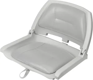 Folding Boat Seat Padded Folding Boat Chair with Backrest Marine BassJon Boat Seat (Grayshell Gray)