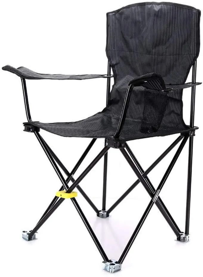 Folding Camp Chair Portable Director's Chair Folding Breathable Mesh Aluminum Camping Fishing Garden Chair
