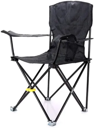 Folding Camp Chair Portable Director's Chair Folding Breathable Mesh Aluminum Camping Fishing Garden Chair