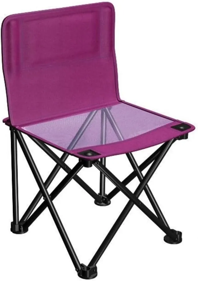 Folding Camping Chair Outdoor Folding Backrest Chair Portable Fishing Chair with Side Pocket Lightweight Leisure Chairs Padded Deck Chair Indoor Outdoor Folding Chair