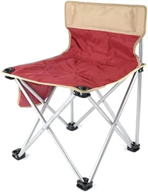 Folding Camping Chair Portable and Lightweight Outdoor Chair for Camping Beach Fishing and Self Driving with Backrest and Sketch Stool