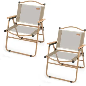 Folding Chair, Camping Chair 1/2/4 Piece Set Portable Mesh Breathable Back Chair Great for Camping Outdoor Use