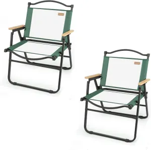 Folding Chair, Camping Chair 1/2/4 Piece Set Portable Mesh Breathable Back Chair Great for Camping Outdoor Use