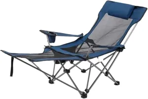 Folding Chairs Outdoor Camping Folding Recliner Chair Camping Folding Chair Beach Sun Patio Chaise Lounge Chair Pool Lawn Lounger Camping Chair