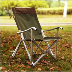 Folding Chairs Outdoor Outdoor Chair Portable Folding Chairs for Relax Camping Fishing Backrest Stool Aluminum Alloy Leisure Beach Chair Hiking Lawn Beach