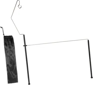 Folding Lantern Stand Pole, Easily Assembly Light Stand Holder, Lamp Stand Hook for Camping Hiking BBQ