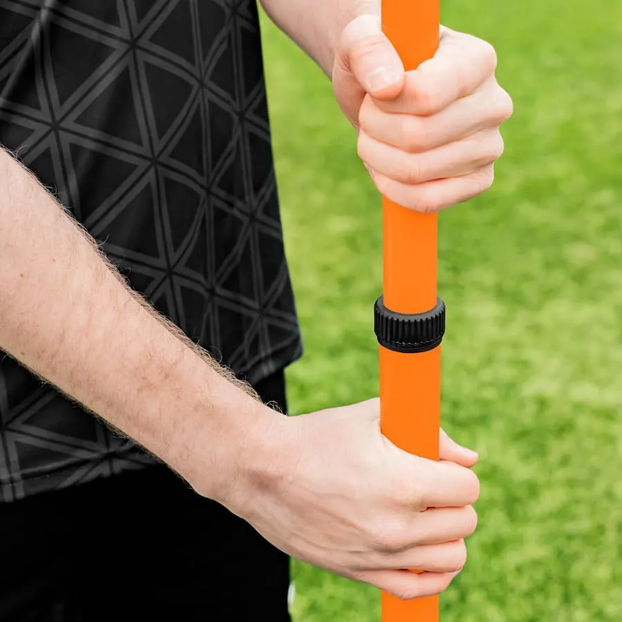 FORZA Telescopic Slalom Training Poles [Pack of 8] | Adjustable, Shatterproof PVC Poles for Agility and Speed Training | Multi-Sport Use | 8 Bold Colors
