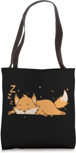 Fox sleeping cute Animal Park Zoo Tote Bag