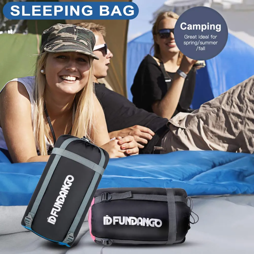 FUNDANGO 3-in-1 XL Queen Double Sleeping Bag with 2 Pillows